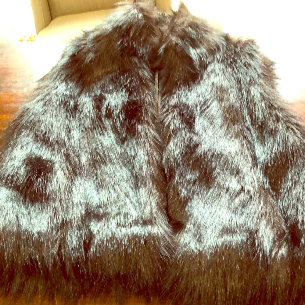 Faux fur vest